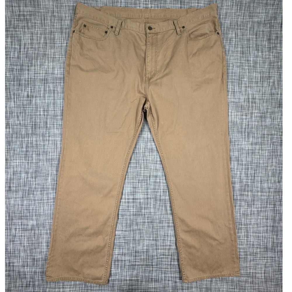 Polo Ralph Lauren Men's Big Tall Chino Pants Brown Cotton Straight Leg 46B x 32